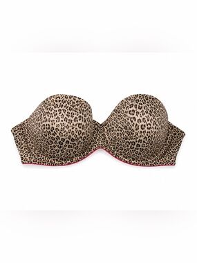 Maidenform Sweet Nothings Leopard Print Strapless Bra Size 38C